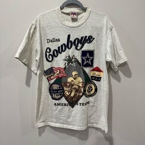 Vtg‎ Dallas Cowboys Single Stitch Cotton Tee Size Medium